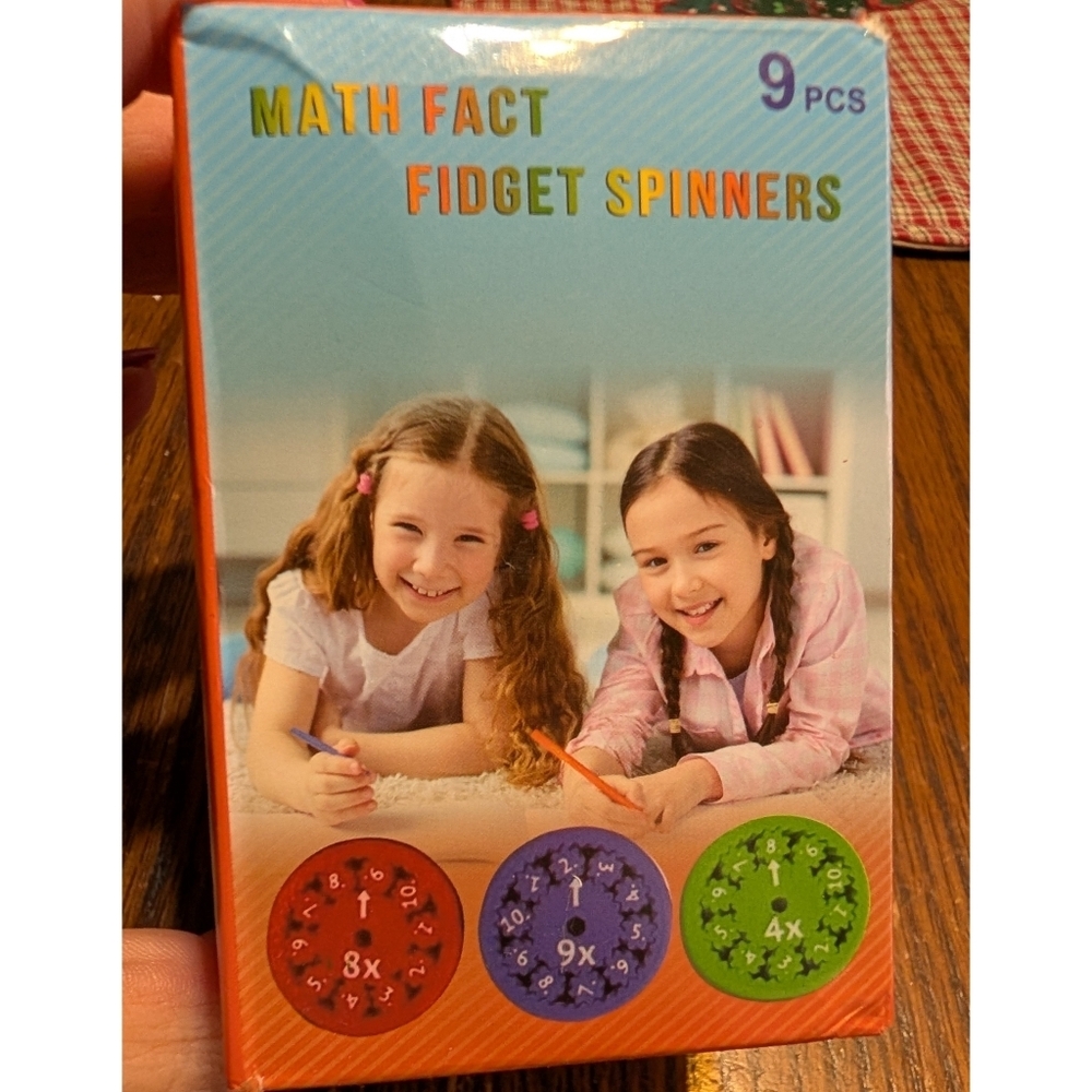 Math Facts Fidget Spinners Multiplication and Division